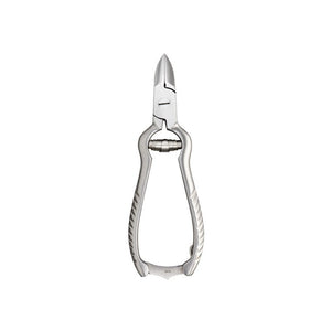 Sécateur à ongles - Coupe concave - Mors effilés - 14 cm - Inox satiné - Elibasic