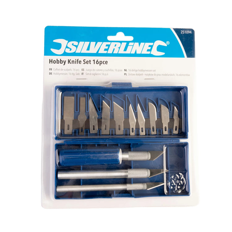 Coffret de scalpels - 16 pièces - Silverline Silverline