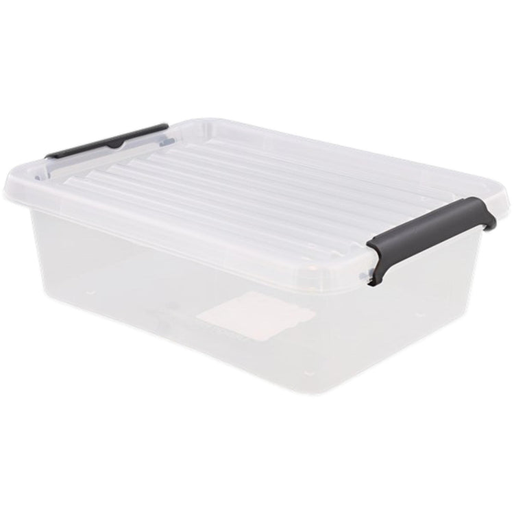 Boîte de rangement plastique transparente avec couvercle - 3 tailles