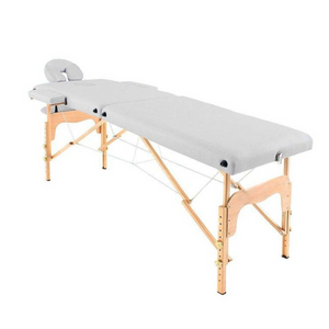 Table de massage pliante en bois 186 x 66 cm sans dossier - 6 coloris