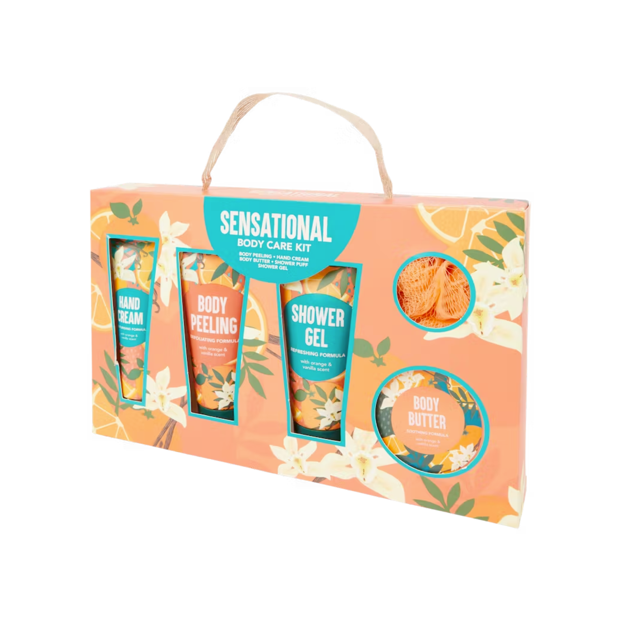 Coffret cadeau beauté Sensational - 5 pièces - orange/vanille