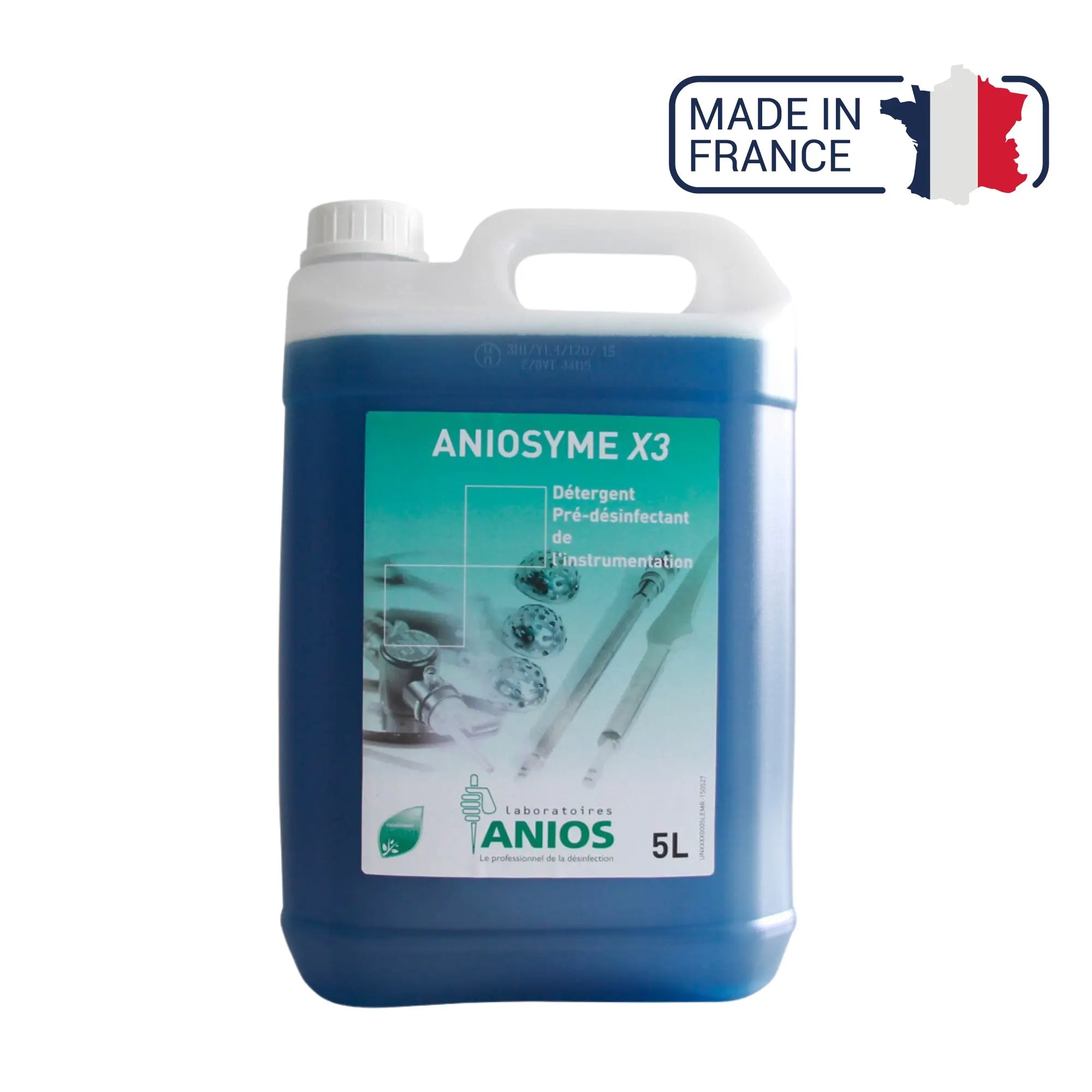 Aniosyme X3 Détergent instrumentation - Bidon de 1L ou 5L - Anios Anios  5-L