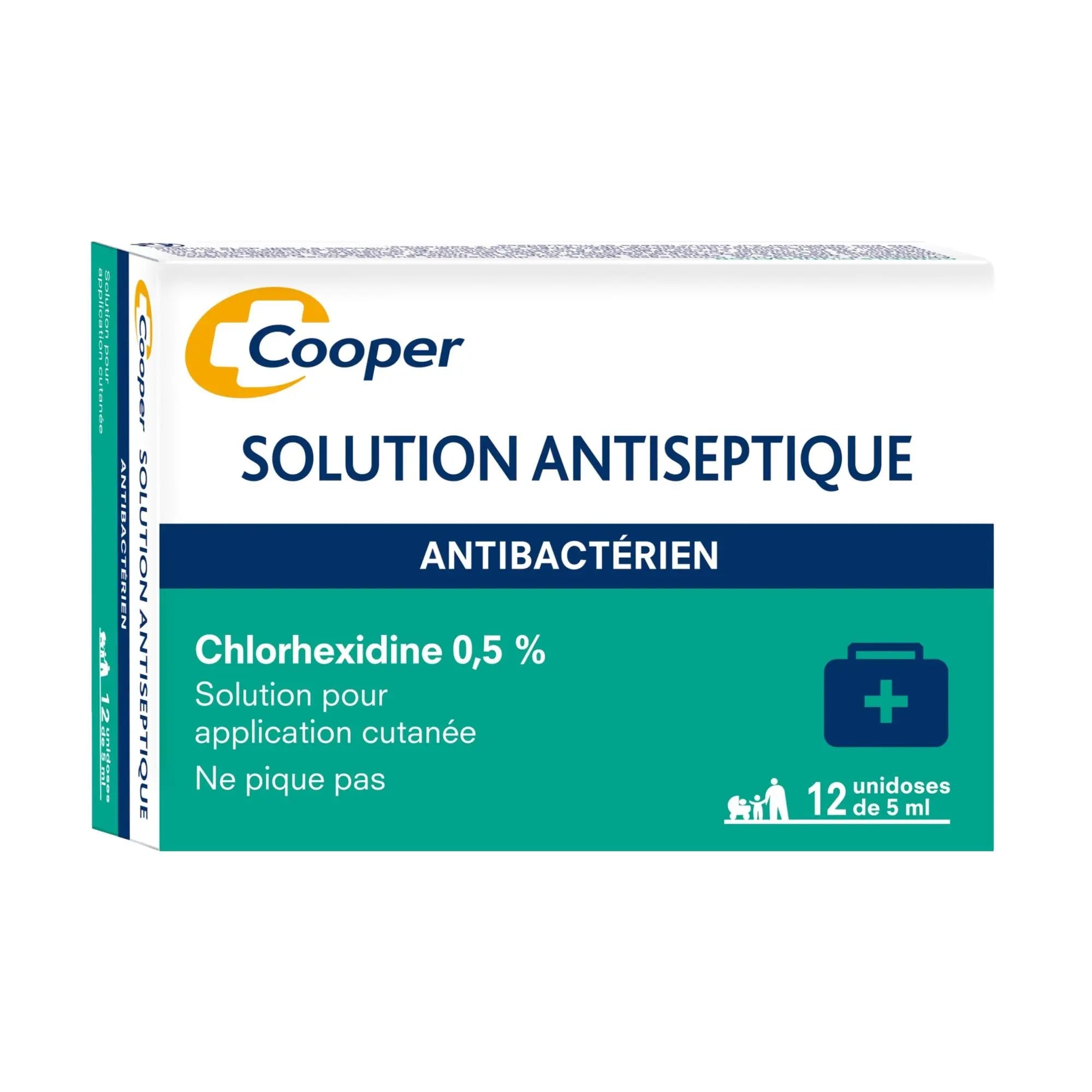 Chlorex antiséptico 0,5% caja de 12 monodosis de 5ml - Cooper