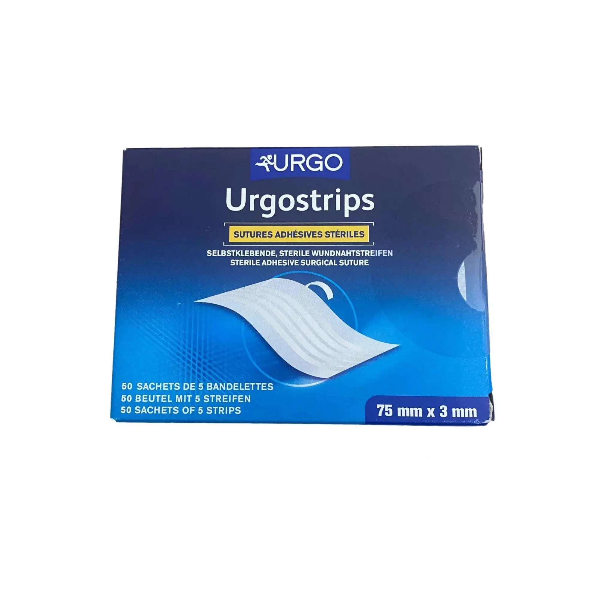 Boite de 50 sachets de sutures chirurgicales adhésives stériles - UrgoStrips - Urgo - My Podologie