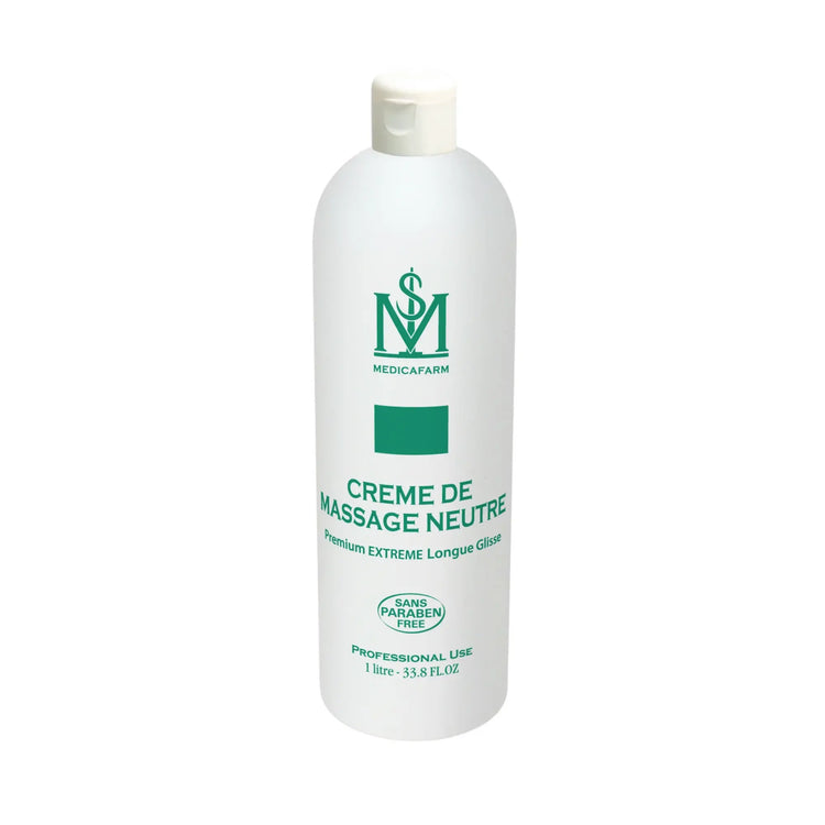 Crème de massage neutre premium extreme longue glisse - 250 ml ou 1 L - Medicafarm - My Podologie