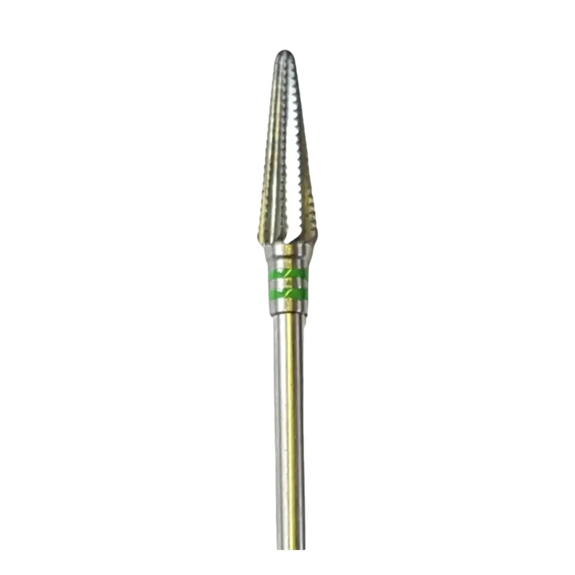 Fresa E5775 Carburo de tungsteno - Abrasión de clavos gruesos y onicogrifosis - Dentado helicoidal estándar - 4,5 mm