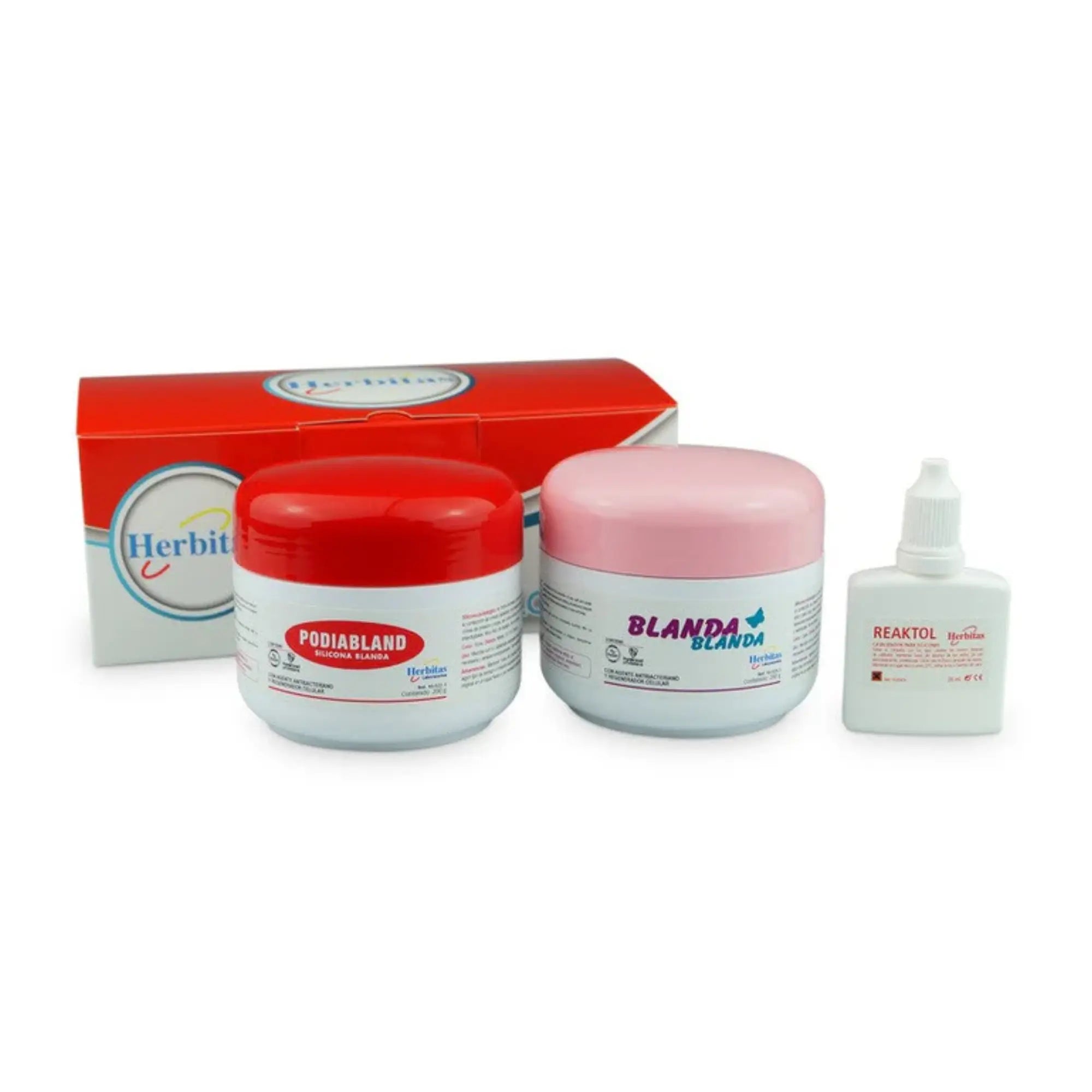 Kit Silicone orthoplastie Basic - Blanda Blanda 200 g + Podiabland 200 g + Reaktol Celerix 30 ml - Herbitas Herbitas 