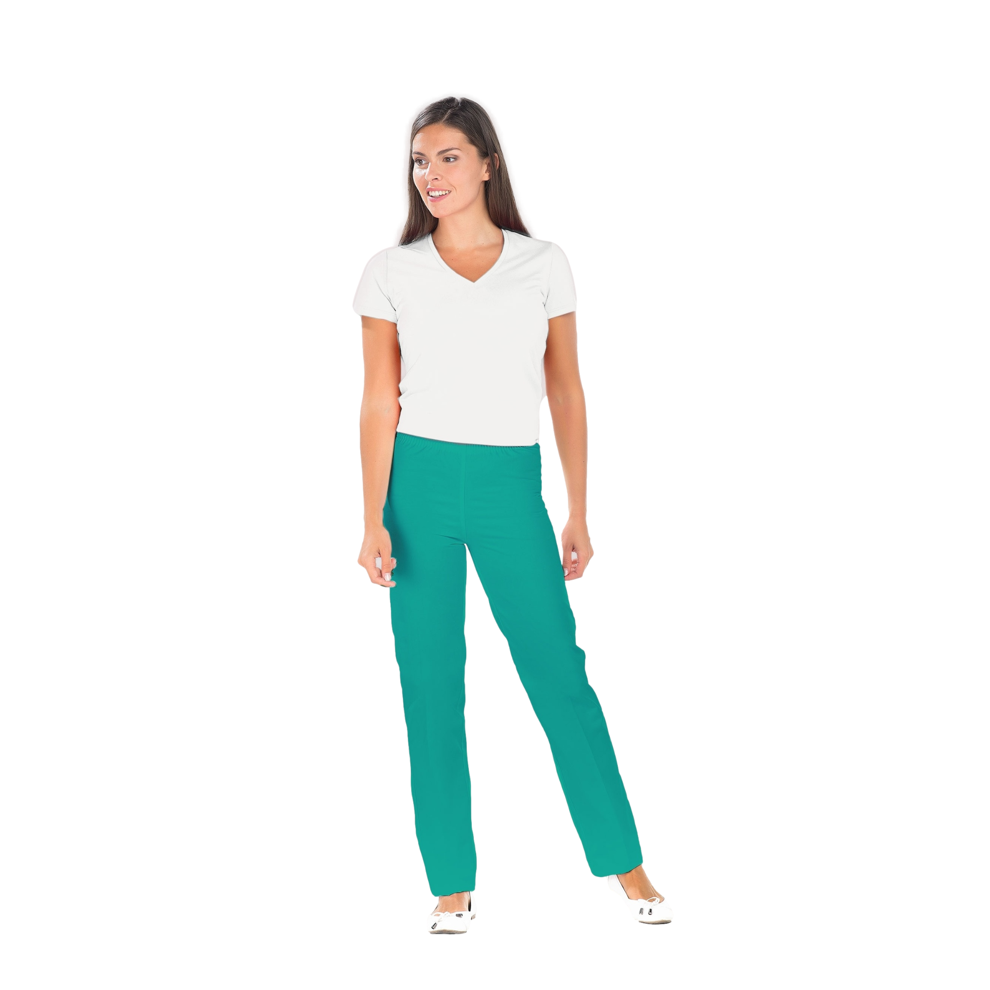 Manu - Pantalon Vert - Mixte - Ceinture élastique - Sans poche My Blouse