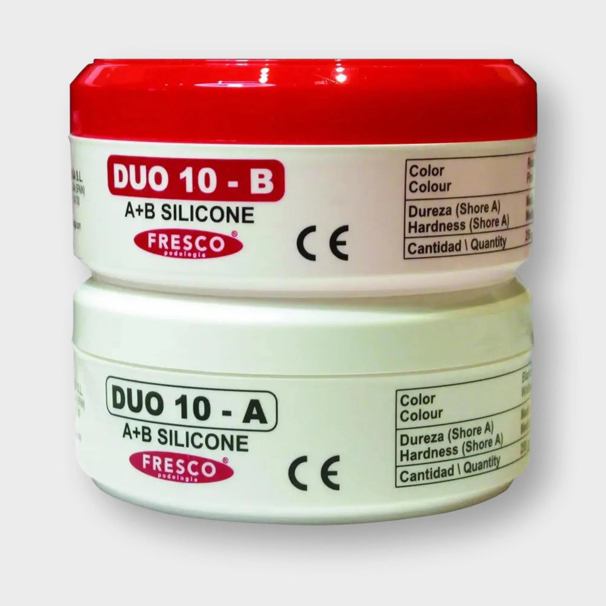 Silicone orthoplastie DUO 10 - A + B - Shore A 10-12 - 250 g - Fresco - My Podologie